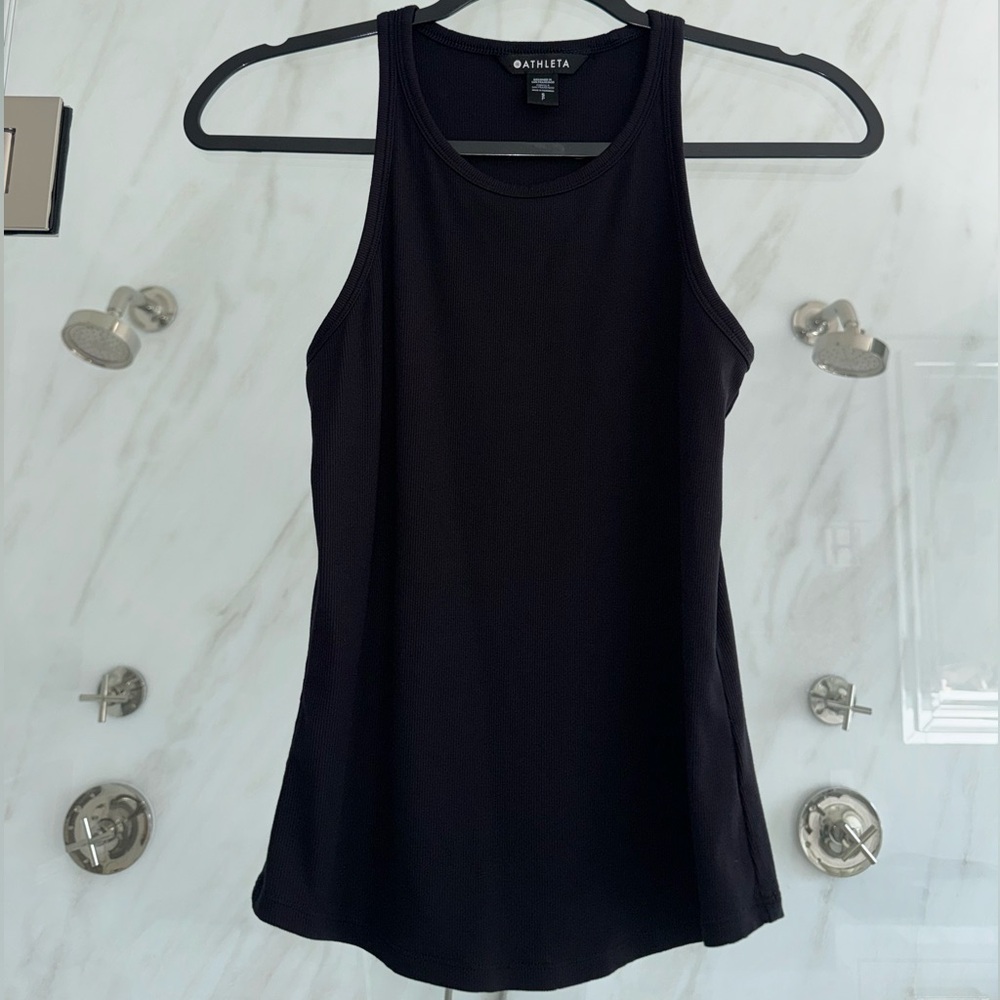 Signature Rib Tank- Black